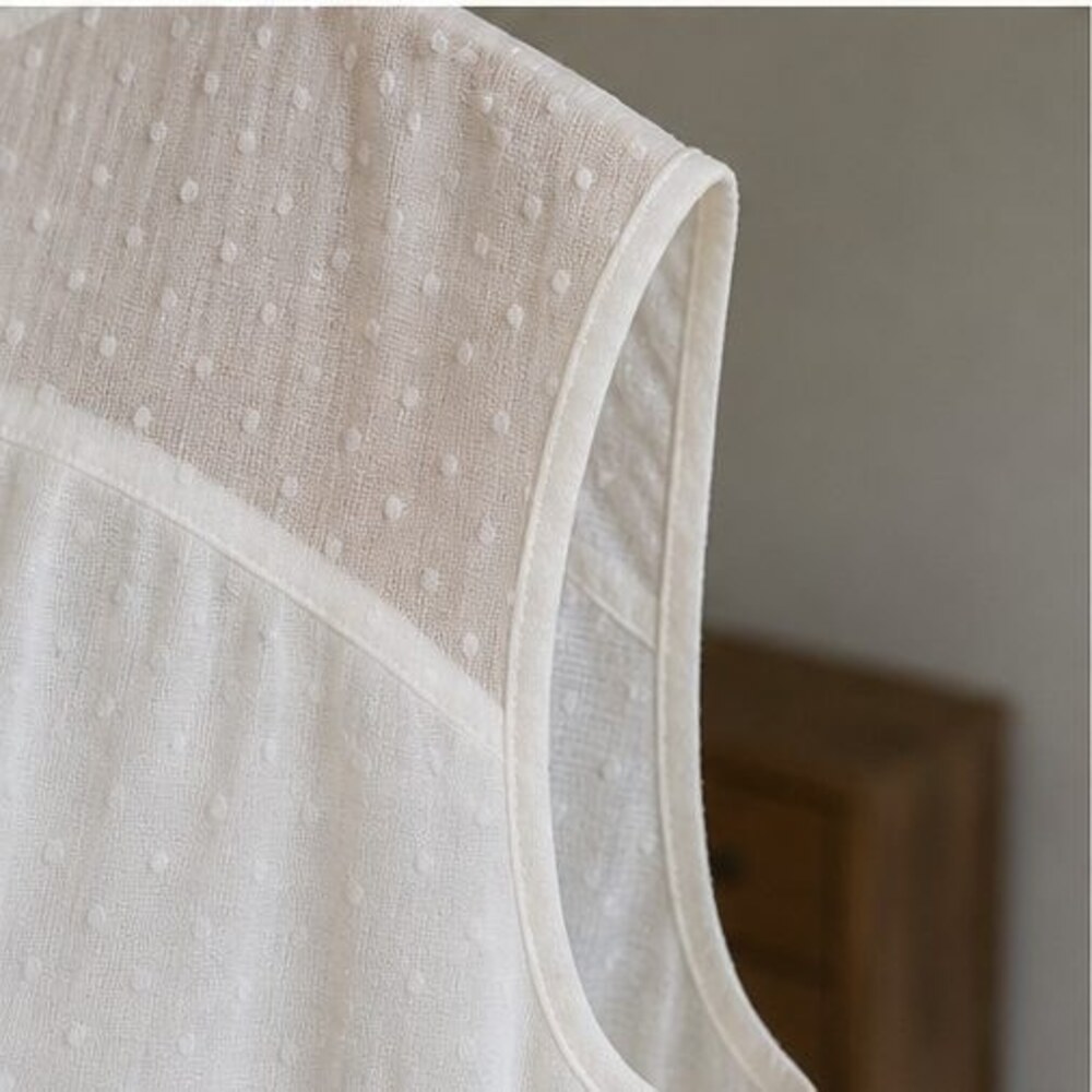 Ivory V Neck Top - Picture 5 of 6